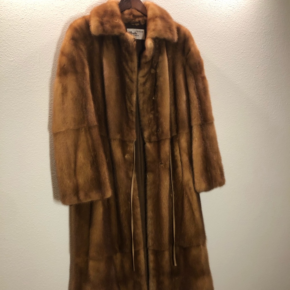 Designer Marco Gianotti Natural Mink Fur Coat